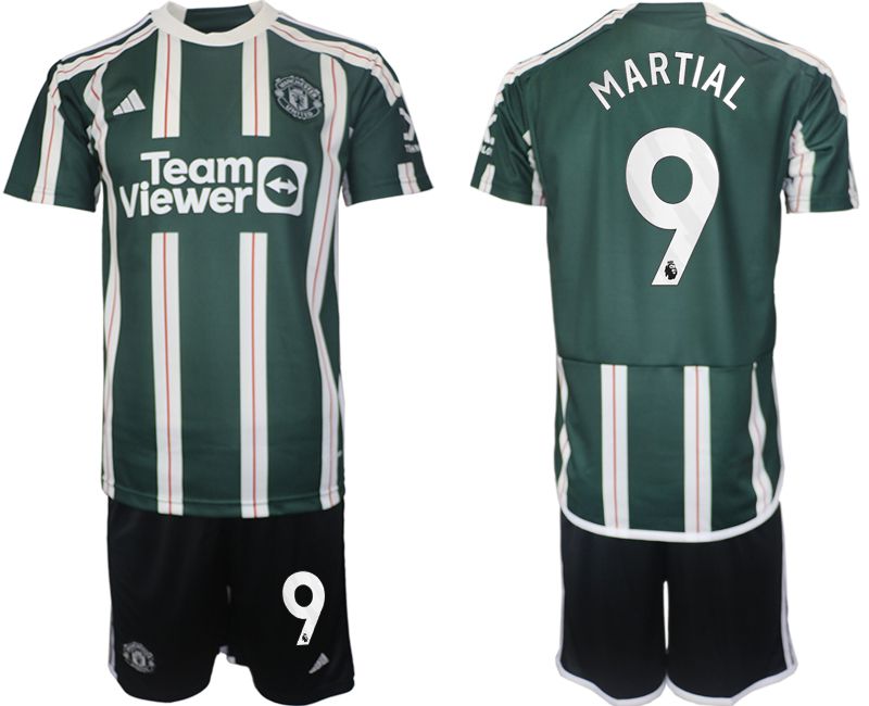 Men 2023-2024 Club Manchester United away green #9 Soccer Jersey->customized soccer jersey->Custom Jersey